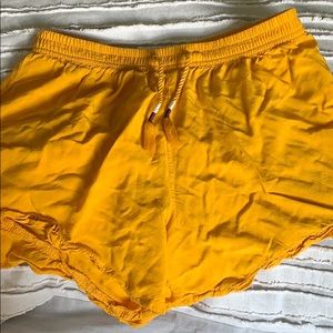 Old navy size 14 kids mustard yellow shorts